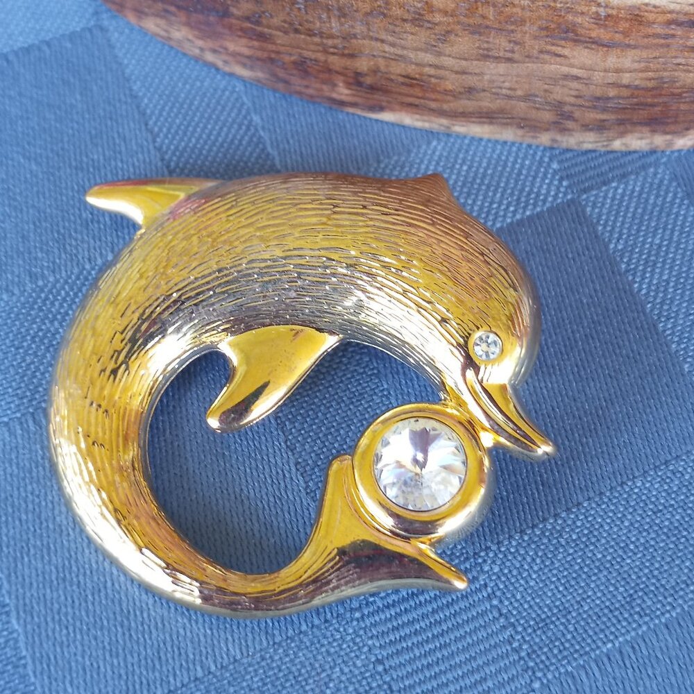 Dolphin brooch